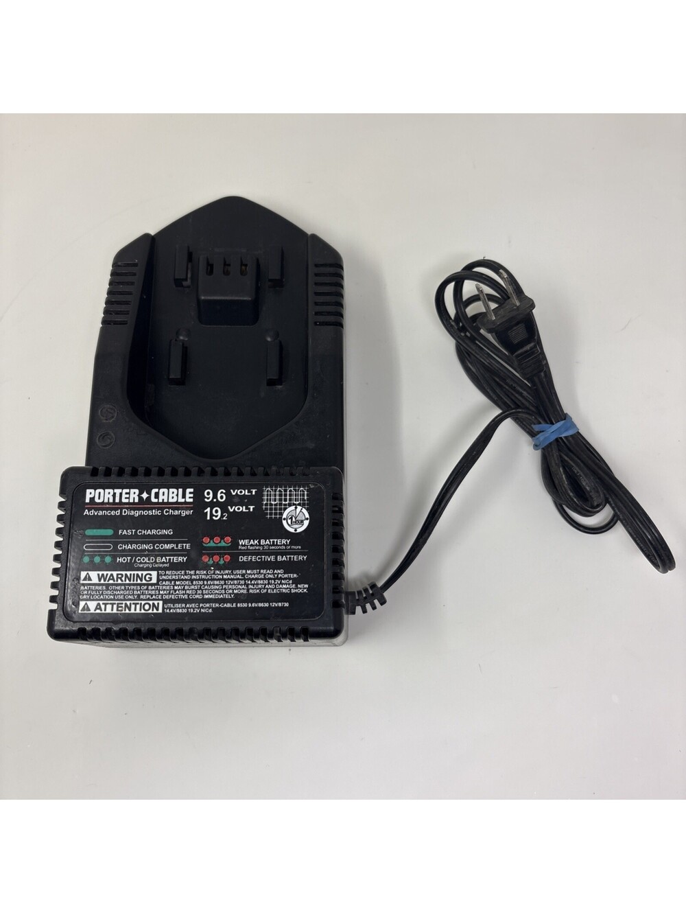Porter Cable Battery Charger 9.6 V 19.2 V 8605 Advanced Diagnostic Charger Works